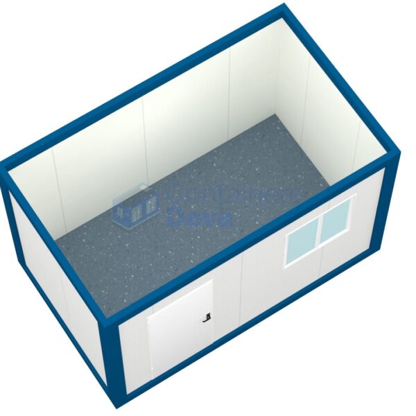 container birou deva 4metri 1geam albastru1
