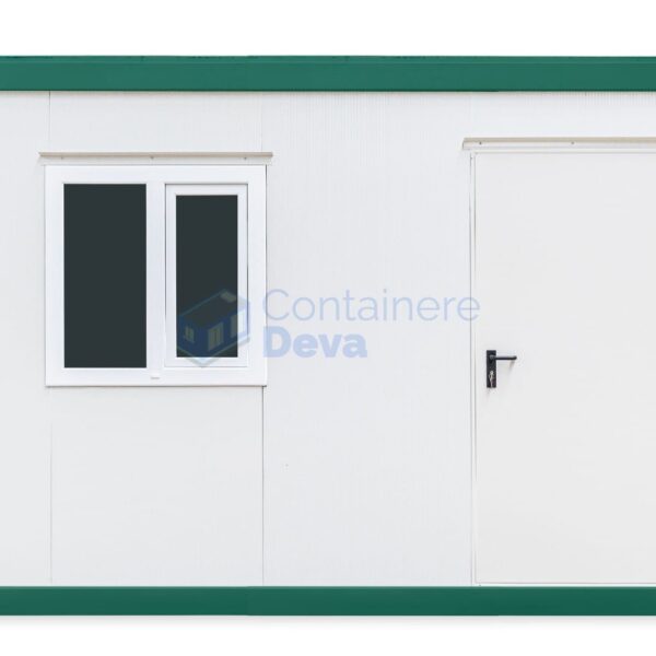 container birou deva 4metri 1geam verde