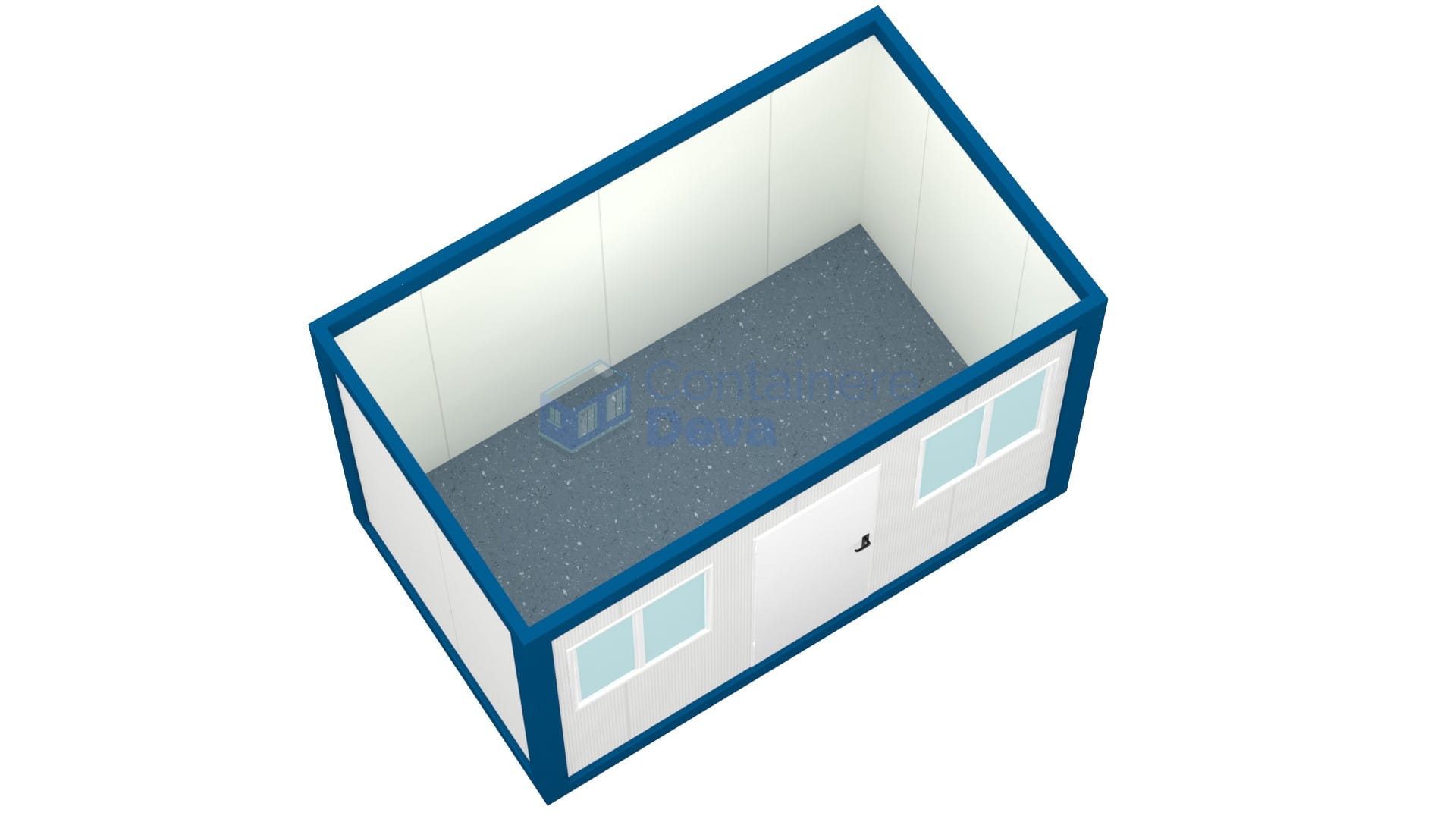 container birou deva 4metri 2geamuri albastru2