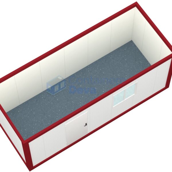 container birou deva 6metri 1geam rosu2