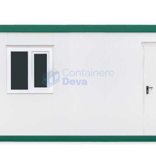 container birou deva 6metri 1geam verde