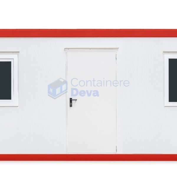 container birou deva 6metri 2geamuri rosu