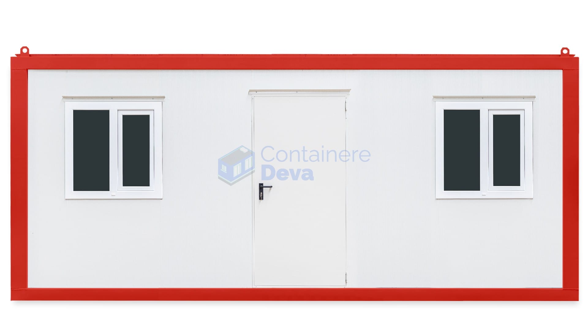container birou deva 6metri 2geamuri rosu