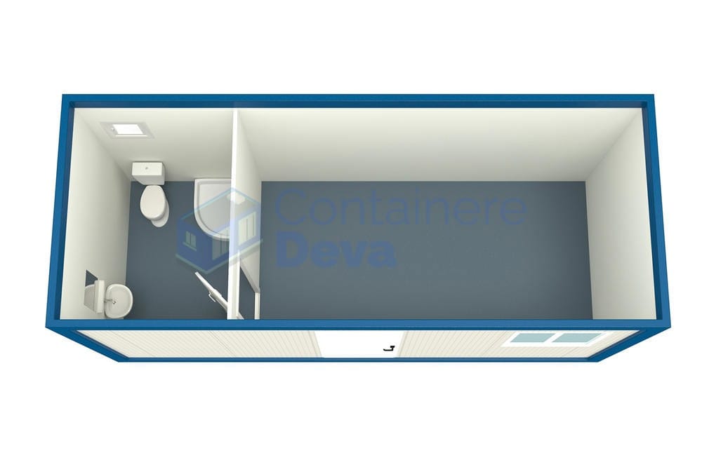 container casa deva 6metri albastru3