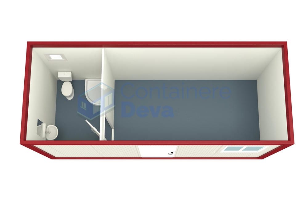 container casa deva 6metri rosu3