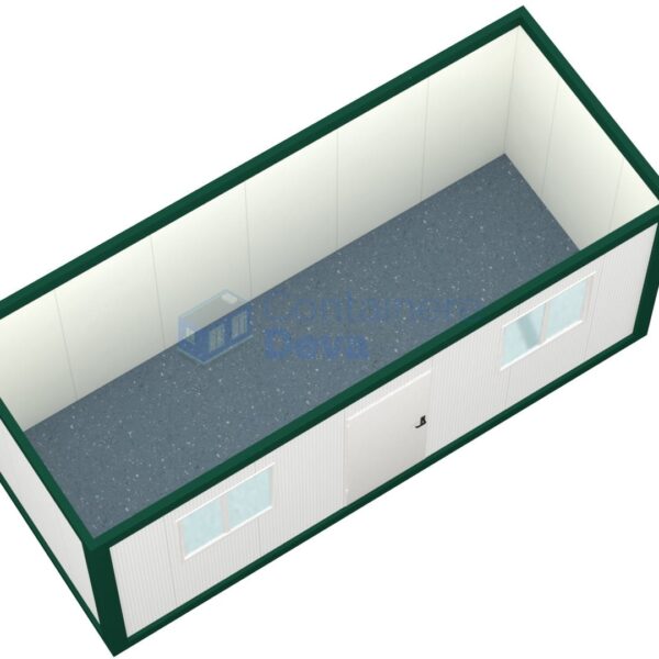 container santier deva 6metri 2geamuri verde2